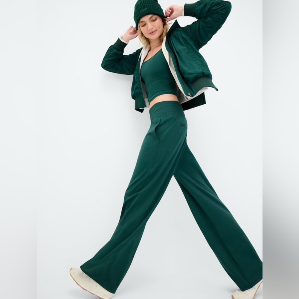 NWT Athleta Venice Wide Leg Pine Pant Size Large